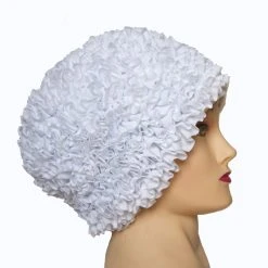 Bonnet De Bain à Volants BIANCO BLANC CALUNEA