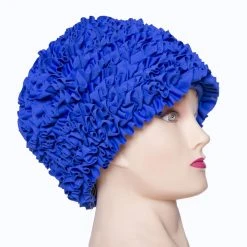 Bonnet De Bain à Volants AZZURRO BLEU CALUNEA