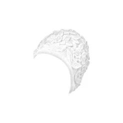 BONNET DE BAIN LATEX ORNEMENT BLANC BECO