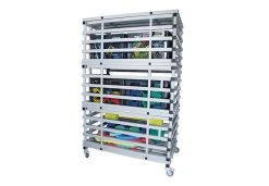 CHARIOT DE RANGEMENT POUR ACCESSOIRES DE NATATION / AQUAGYM EN PVC LARGE GOLFINHO