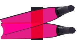 Alternative view of Palmes De Plongée Fibre De Verre PINK SEMI-TRANSPARENT BI-FINS LEADERFINS