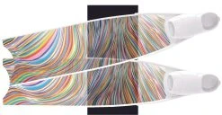 Alternative view of Palmes De Plongée Fibre De Verre RAINBOWLINE SEMI-TRANSPARENT BI-FINS LEADERFINS