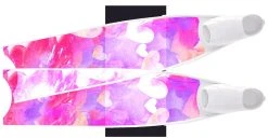Alternative view of Palmes De Plongée Fibre De Verre WATERCOLOUR SEMI-TRANSPARENT BI-FINS LEADERFINS
