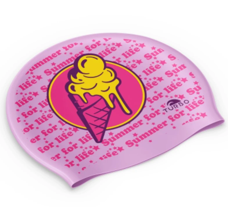 Bonnet De Bain Silicone ICE CREAM TURBO 1 Bonnet De Bain Silicone ICE CREAM TURBO