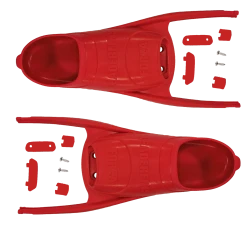 CHAUSSONS FORZA + ENSEMBLE DE MONTAGE POUR PALMES DE PLONGEE LEADERFINS -LEADERFINS Magasin leaderfins red foot pockets forza