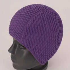 Bonnet De Bain Gaufré BUBBLE CAP VIOLET CALUNEA