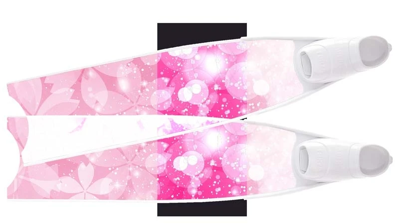 Palmes De Plongée Fibre De Verre FLOWERS SEMI-TRANSPARENT BI-FINS LEADERFINS 2 Palmes De Plongée Fibre De Verre FLOWERS SEMI-TRANSPARENT BI-FINS LEADERFINS – Image 2